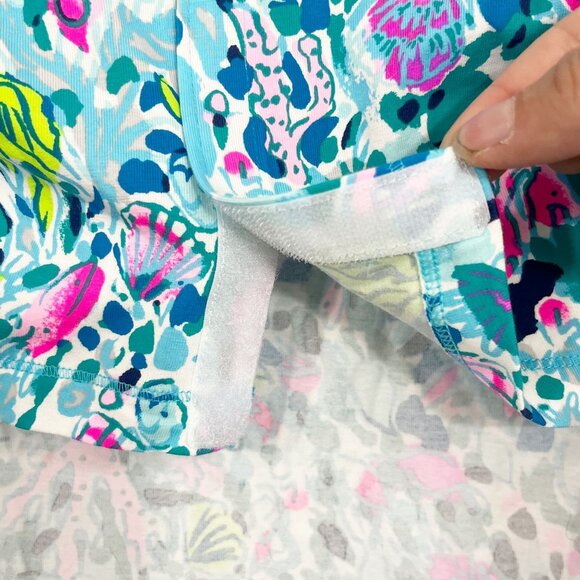 Lilly Pulitzer Dog Pajama Shirt in Dive Bar Blue Fish Nautical Print Size L/XL - Picture 4 of 6